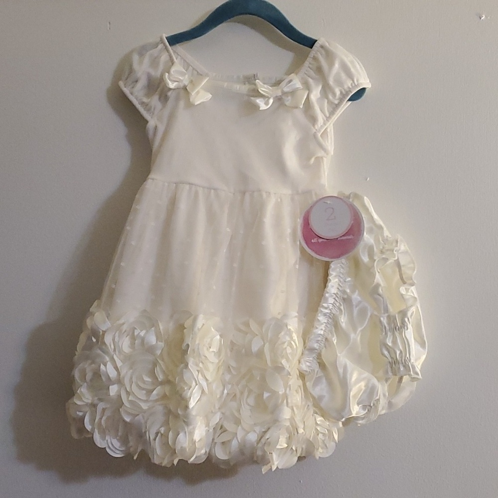 Nanette Baby Two Piece Floral Dress Size 24 Months NWT